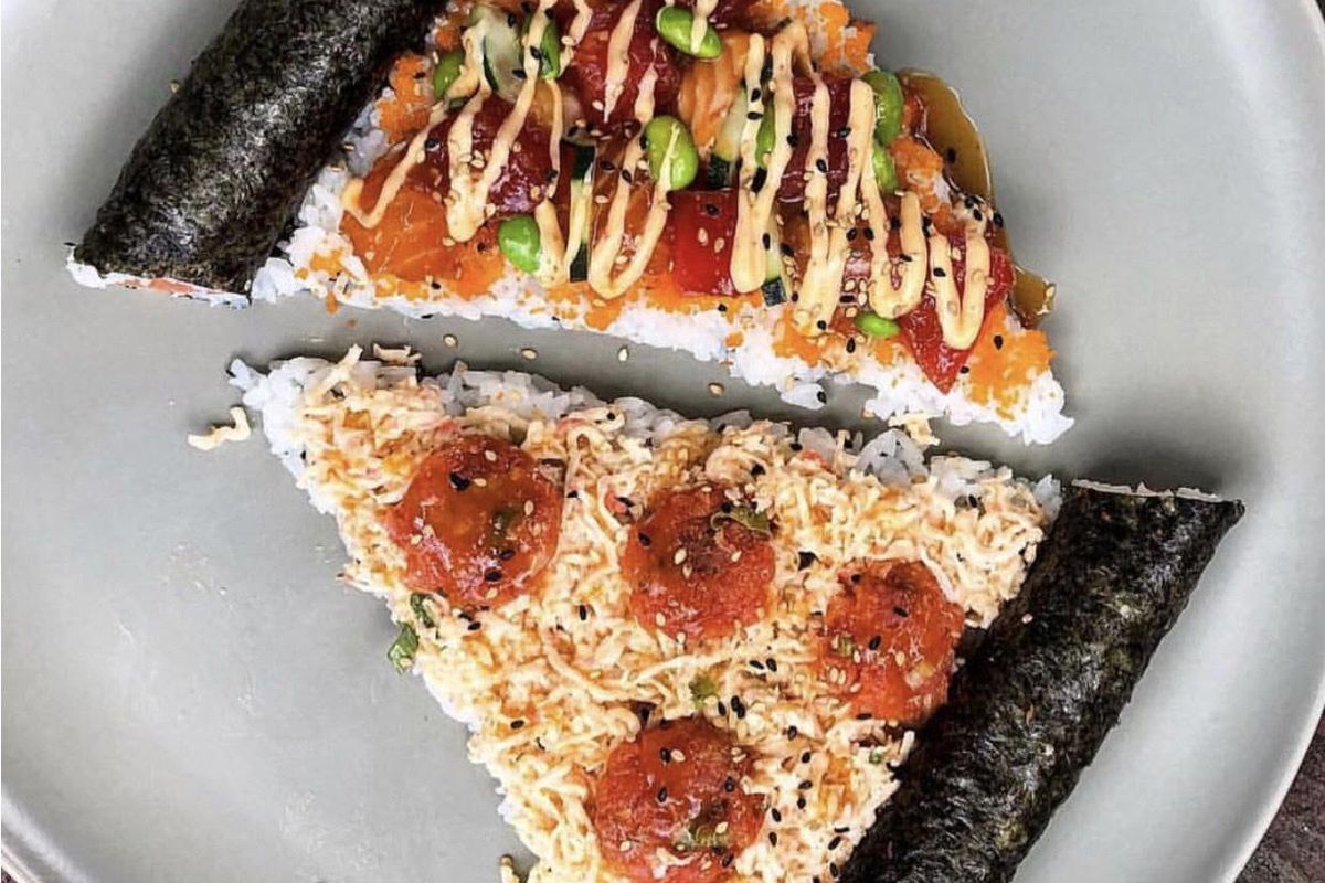 Sushi pizza